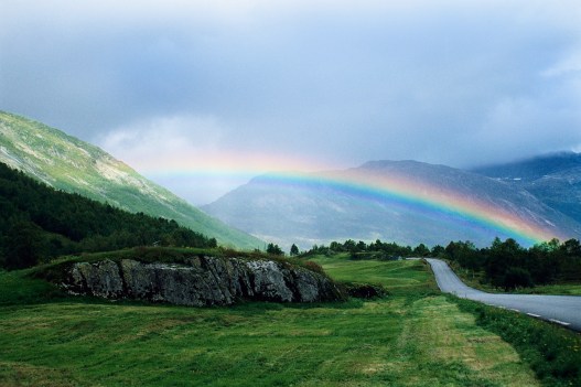 Rainbow over Norwegian Countryside Norway